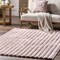 Nuloom Jeni Solid Faux Rabbit Machine Washable Area Rug 5ft x 8ft HJWR02F-508 - alternate 2